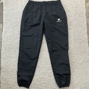 Hot Suit Sauna Pants Men's 3X Black White Graphic Hotsuit Sweat Jogger